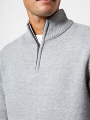 French Connection 10 1/2 Zip Knit Black Jumper - Image 3 of 3