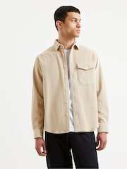French Connection Washed Cord Brown Shacket - Image 1 of 3