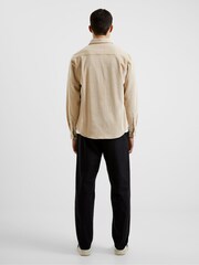 French Connection Washed Cord Brown Shacket - Image 2 of 3