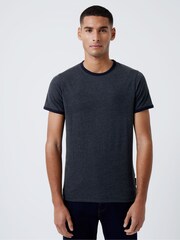 French Connection A 2 Pack Ringer Black T-Shirt - Image 1 of 3