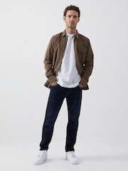 French Connection Green 100% Cotton Corduroy Long Sleeve Shirt - Image 2 of 4