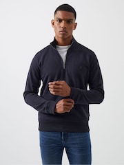 French Connection Albastru 1/2 Zip Hanorac - Image 1 of 3