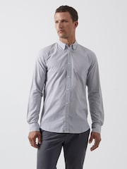 French Connection White 100% Cotton Design Long Sleeve Shirt - Image 1 of 3