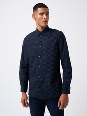 French Connection Black 100% Cotton Design Shirt - Image 1 of 3