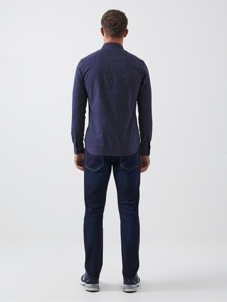 French Connection Black 100% Cotton Design Shirt - Image 2 of 3