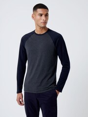 French Connection Raglan Long Sleeve T-Shirts 2 Pack - Image 1 of 4