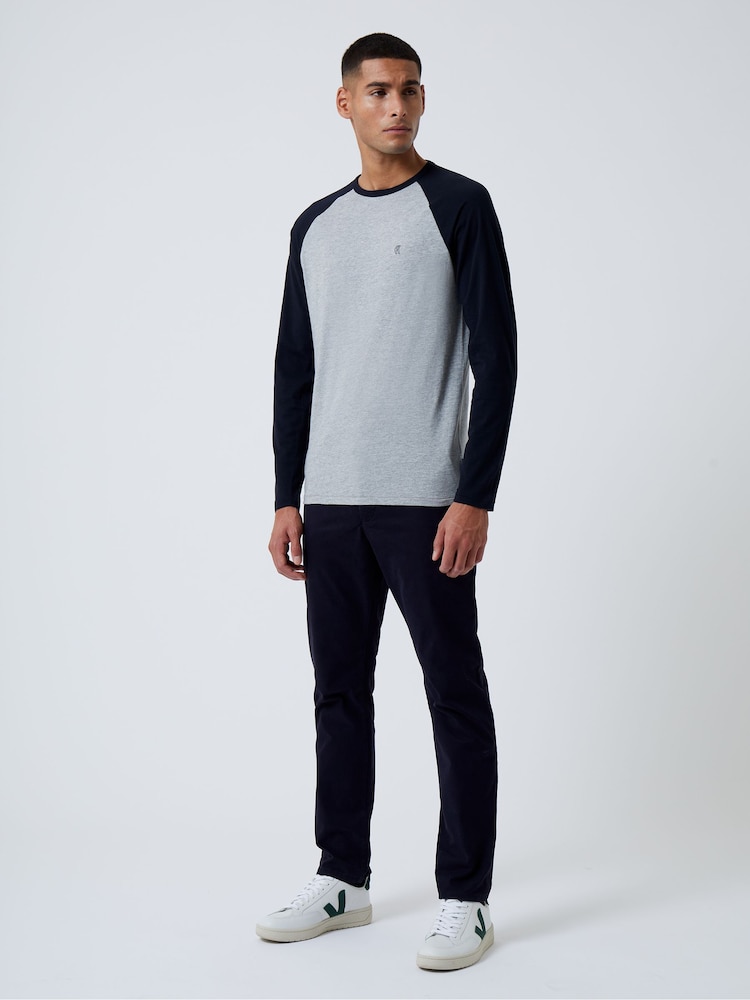 French Connection Raglan Long Sleeve T-Shirts 2 Pack - Image 4 of 4