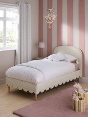 Speckled Weave Cream and Multi Colour Ottilie Bed Frame - Image 1 of 6