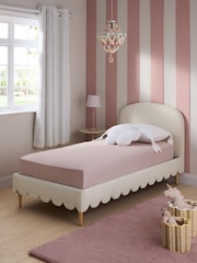 Speckled Weave Cream and Multi Colour Ottilie Bed Frame - Image 3 of 6