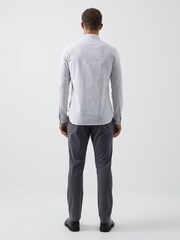 French Connection White 100% Cotton Design Long Sleeve Shirt - Image 2 of 3
