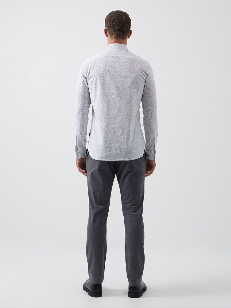 French Connection White 100% Cotton Design Long Sleeve Shirt - Image 2 of 3 French Connection White 100% Cotton Design Long Sleeve Shirt - Image 2 of 3