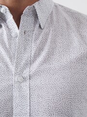 French Connection White 100% Cotton Design Long Sleeve Shirt - Image 3 of 3