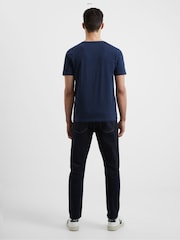 French Connection Blue Blockdown 100% Cotton T-Shirt - Image 2 of 3