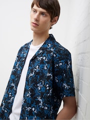 French Connection Blue Maenporth 100% Cotton Shirt - Image 1 of 3