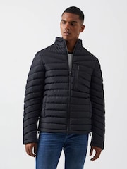 French Connection Row Funnel Neck Black Jacket - Image 1 of 4