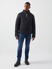 French Connection Row Funnel Neck Black Jacket - Image 2 of 4