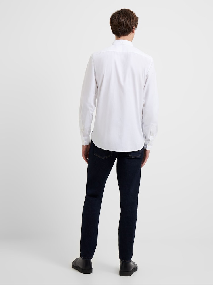 French Connection White 100% Cotton Oxford Long Sleeve Shirt - Image 2 of 3