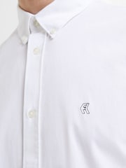 French Connection White 100% Cotton Oxford Long Sleeve Shirt - Image 3 of 3