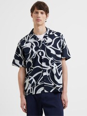 French Connection Blue Swanpool 100% Cotton Shirt - Image 1 of 3