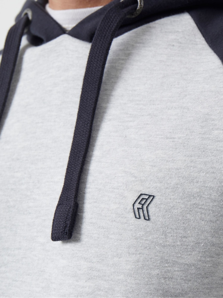 French Connection Blue O/Head Raglan Sweatshirt - Image 3 of 3