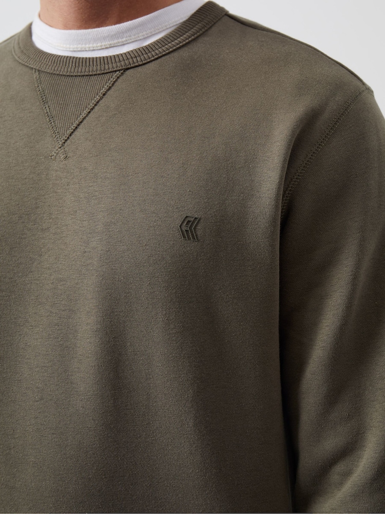 French Connection Green Crew Sweatshirt - Image 3 of 3