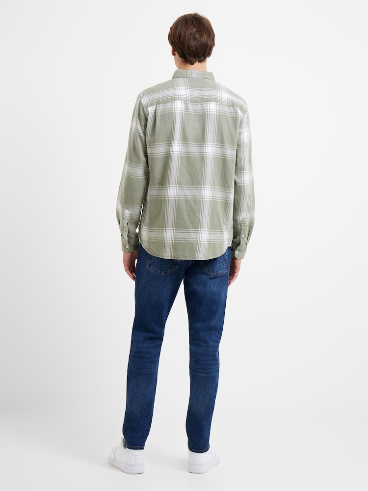 French Connection Natural 100% Cotton Saltburn Check Shirt - Image 2 of 3 French Connection Natural 100% Cotton Saltburn Check Shirt - Image 2 of 3