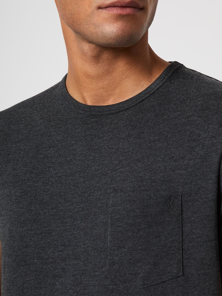 French Connection Pocket Black T-Shirt - Image 3 of 3 French Connection Pocket Black T-Shirt - Image 3 of 3