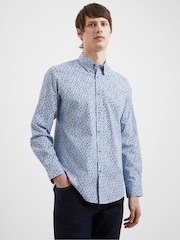 French Connection Blue Prem Floral 100% Cotton Shirt - Image 1 of 3