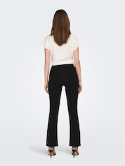 JDY Black Flared Jersey Trousers - Image 4 of 6