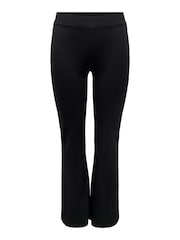 JDY Black Flared Jersey Trousers - Image 5 of 6