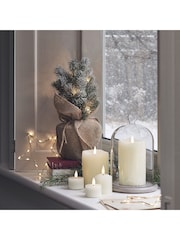 Lights4fun TruGlow® Dripping Wax LED Pillar Candle Trio - Image 4 of 4
