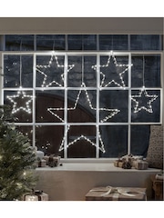 Lights4fun Dual Colour LED Star Curtain Light - Image 1 of 3