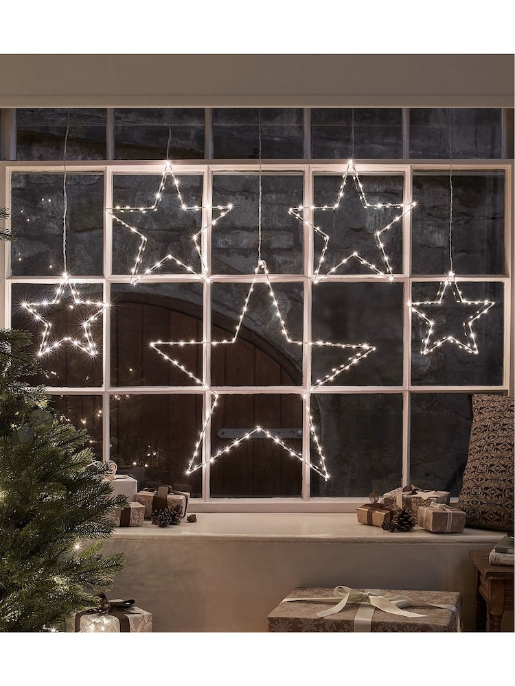 Lights4fun Dual Colour LED Star Curtain Light - Image 2 of 3