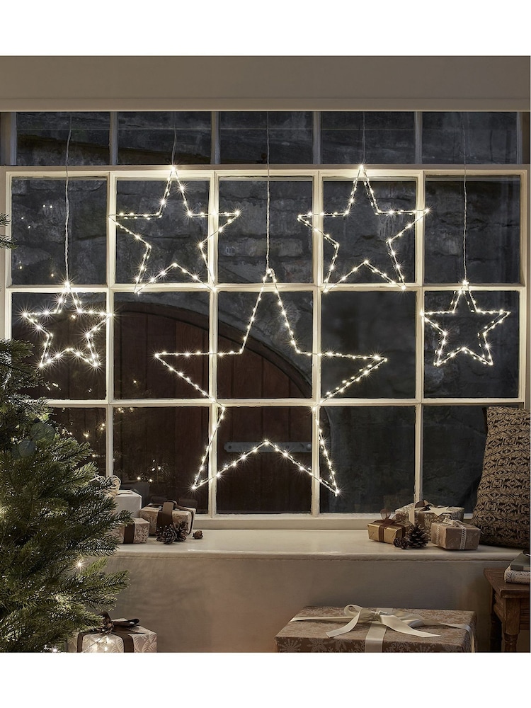 Lights4fun Dual Colour LED Star Curtain Light - Image 3 of 3
