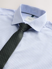 Neutral Stripe Slim Fit Shirt and Tie Pack - Image 2 of 3