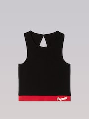 Pineapple Black Womens Midi Crop Top - Image 7 of 8