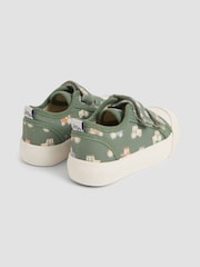 JoJo Maman Bébé Khaki Double Strap Canvas Pumps - Image 4 of 4