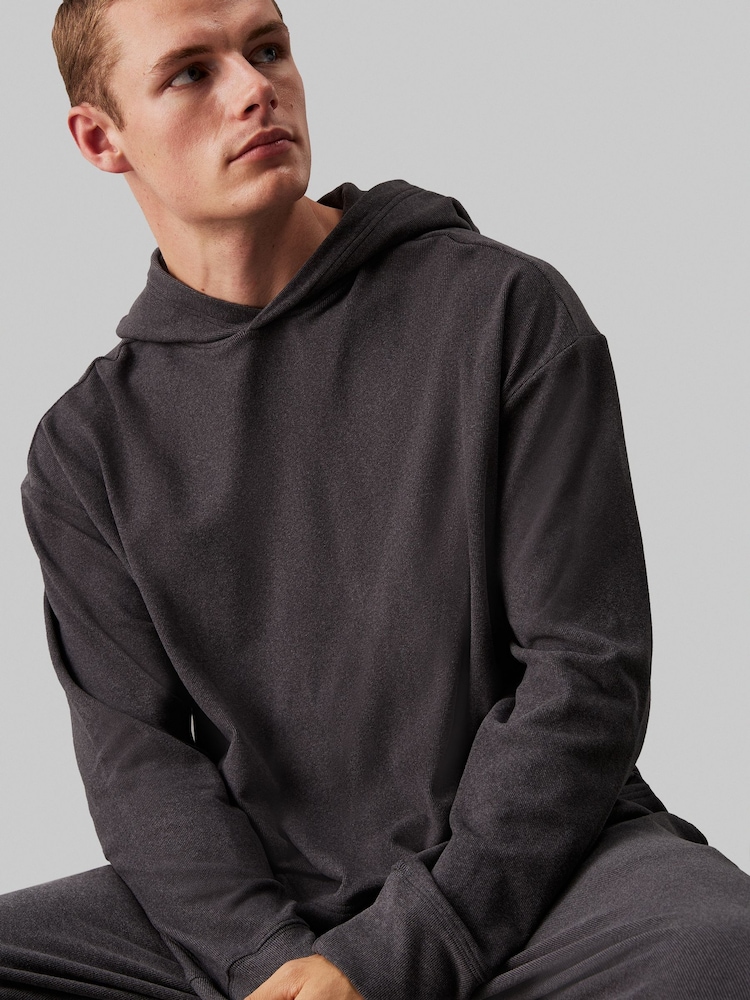 Calvin Klein Black Long-Sleeved Hoodie - Image 4 of 4