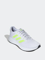 adidas White/Lemon Response Running Trainers - Image 3 of 8