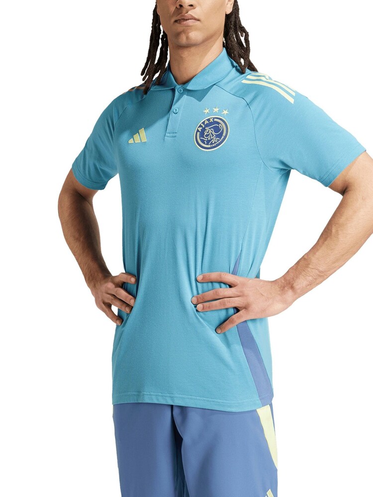 adidas Grey Ajax Training Polo Shirt - Image 1 of 2