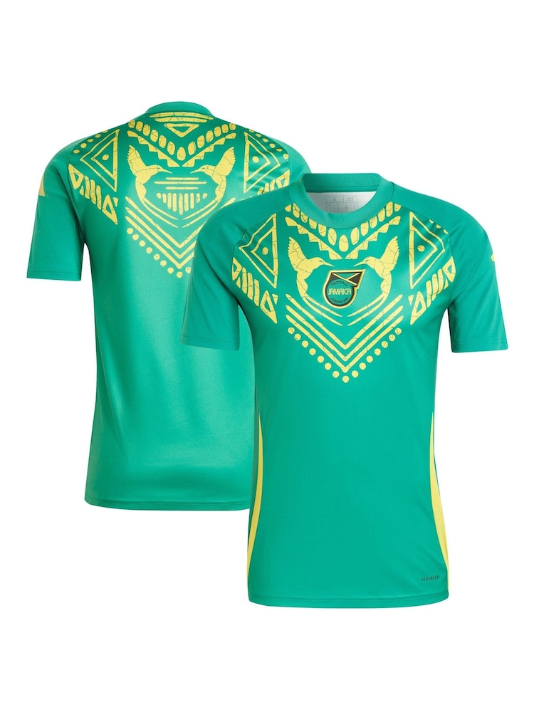 adidas Green Jamaica Pre Match Shirt - Image 1 of 3