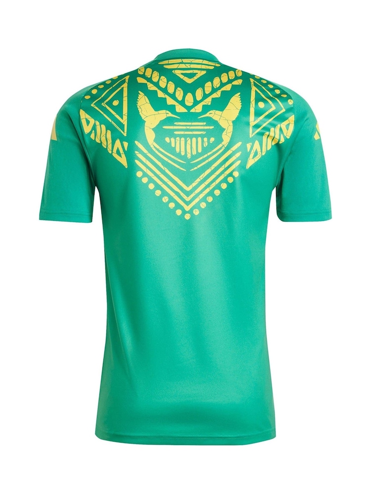 adidas Green Jamaica Pre Match Shirt - Image 3 of 3