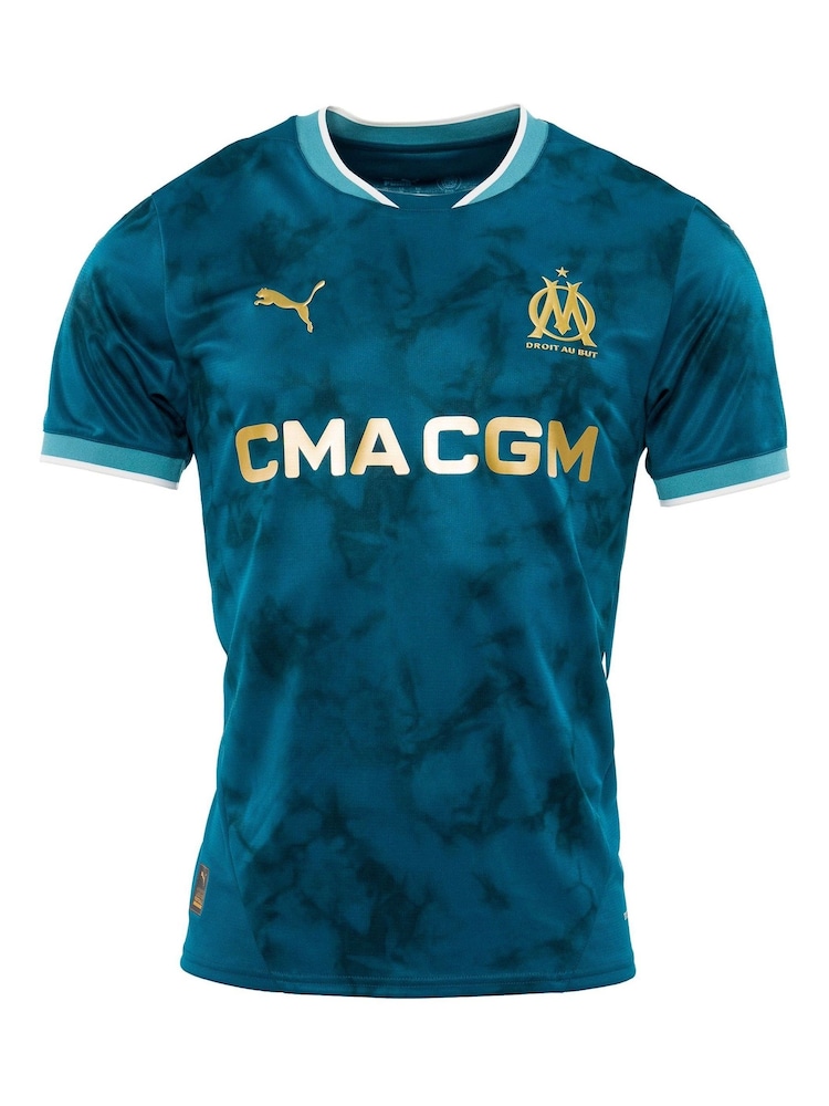 Puma Blue 2024-25 Olympique de Marseille Away Shirt - Image 2 of 3