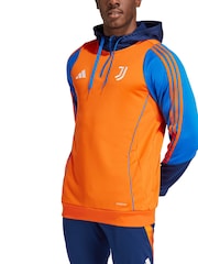 adidas Orange Juventus Training Hoodie - Image 1 of 2