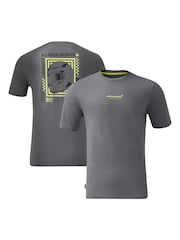 Fanatics Grey 100% Cotton F1 McLaren Lando Norris Silverstone Special Edition T-Shirt - Image 1 of 3