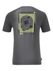 Fanatics Grey 100% Cotton F1 McLaren Lando Norris Silverstone Special Edition T-Shirt - Image 2 of 3