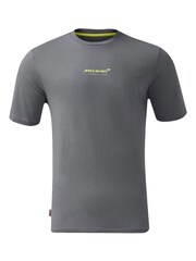 Fanatics Grey 100% Cotton F1 McLaren Lando Norris Silverstone Special Edition T-Shirt - Image 3 of 3