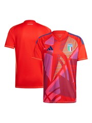 adidas Red Italy Goalkeeper Shirt 2024 - Image 1 of 5