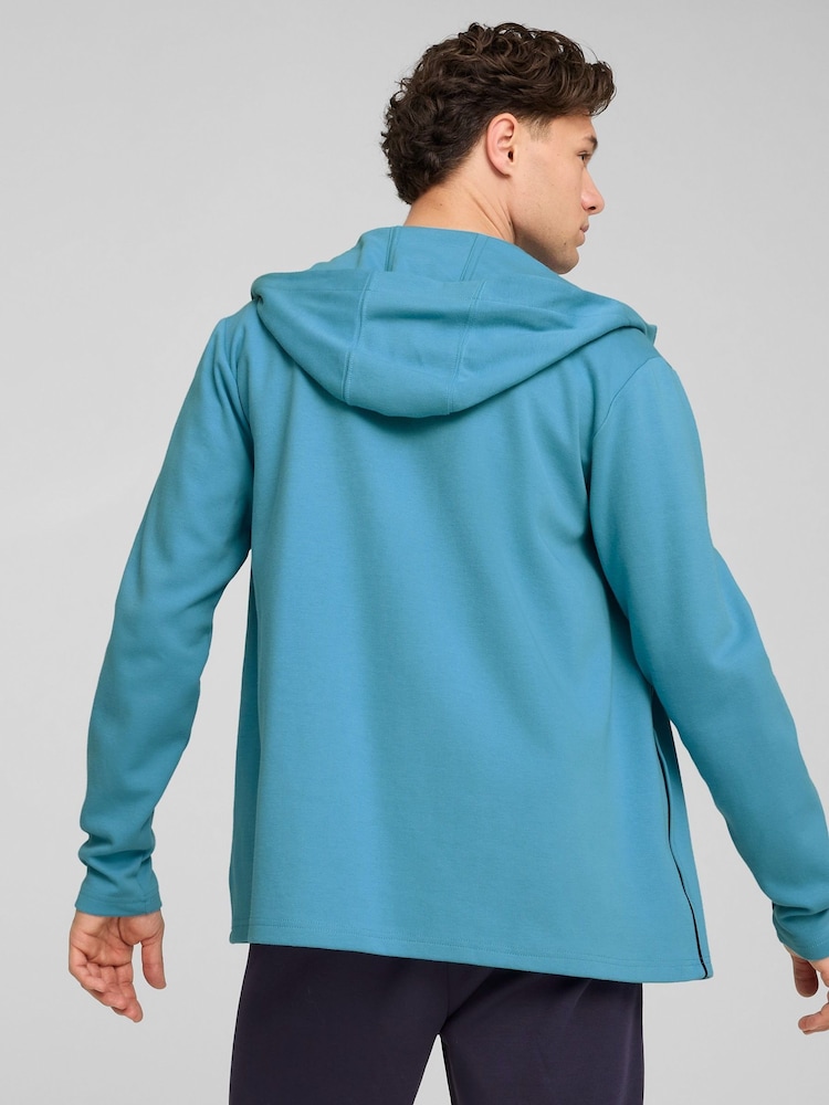Puma Blue Manchester City Casuals Hoody Jacket - Image 3 of 3