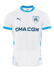 Puma White Olympique de Marseille Home Authentic Shirt 2024-25 - Image 2 of 3